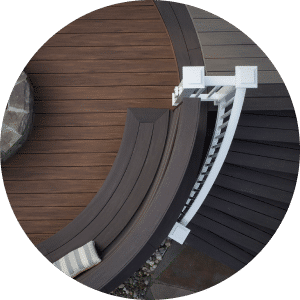 TimberTech Home Dark Hickory Coastline Aerial Circle Beauty